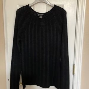 Etcetera spring black sweater L NWT